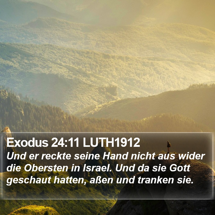 Exodus 24:11 LUTH1912 Bible Study