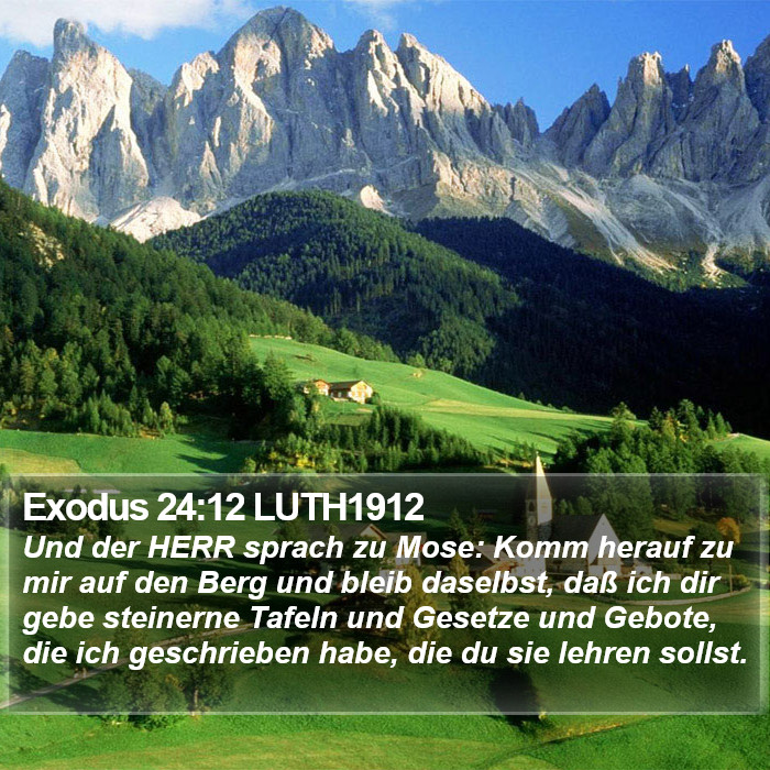 Exodus 24:12 LUTH1912 Bible Study