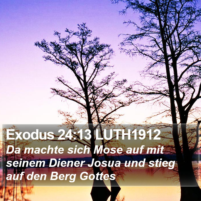 Exodus 24:13 LUTH1912 Bible Study