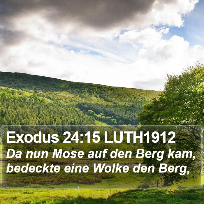 Exodus 24:15 LUTH1912 Bible Study