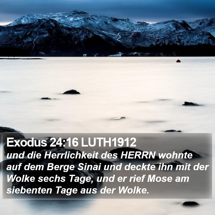 Exodus 24:16 LUTH1912 Bible Study