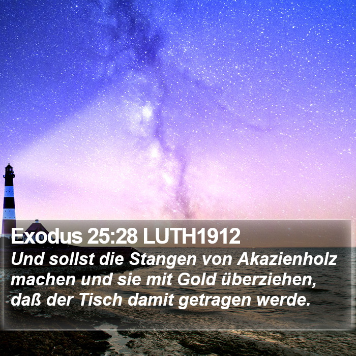 Exodus 25:28 LUTH1912 Bible Study