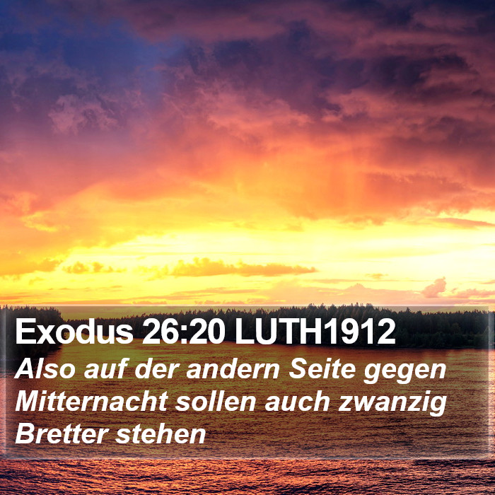 Exodus 26:20 LUTH1912 Bible Study