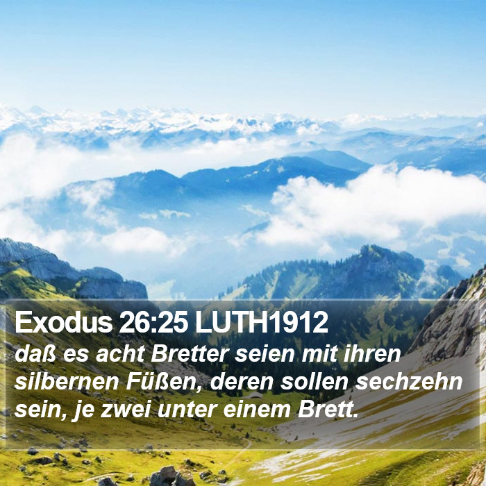 Exodus 26:25 LUTH1912 Bible Study
