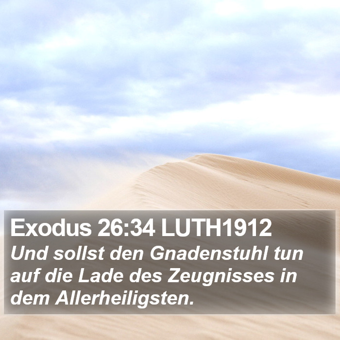 Exodus 26:34 LUTH1912 Bible Study