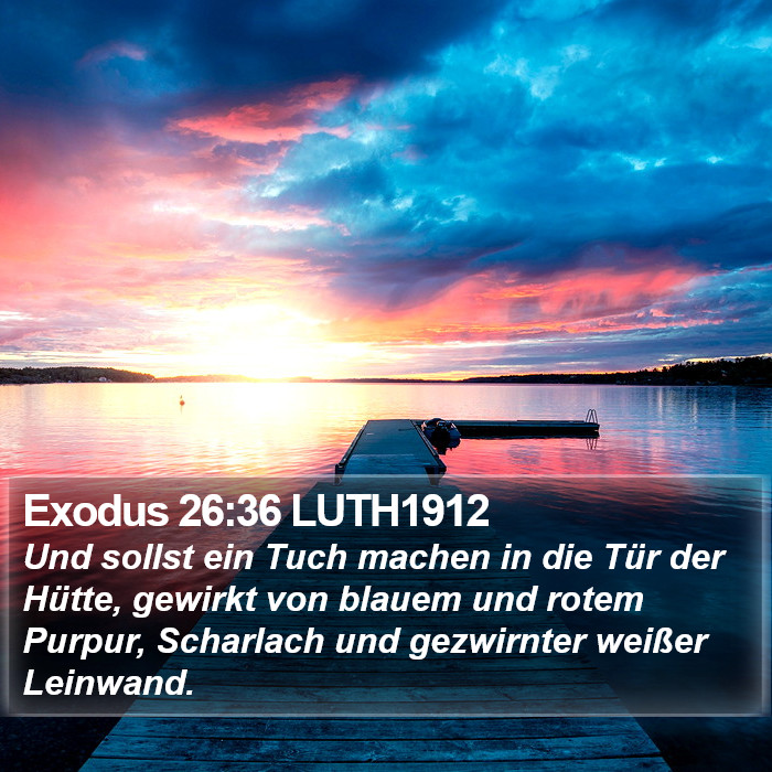 Exodus 26:36 LUTH1912 Bible Study