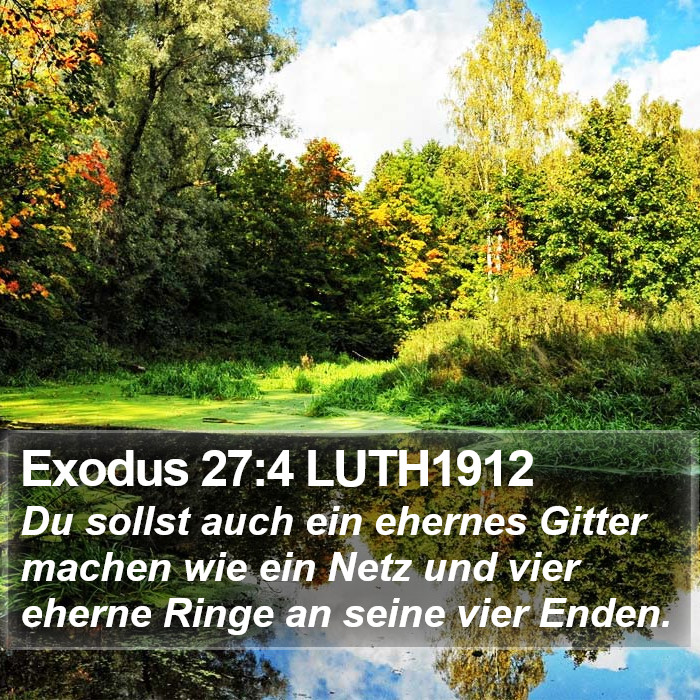 Exodus 27:4 LUTH1912 Bible Study