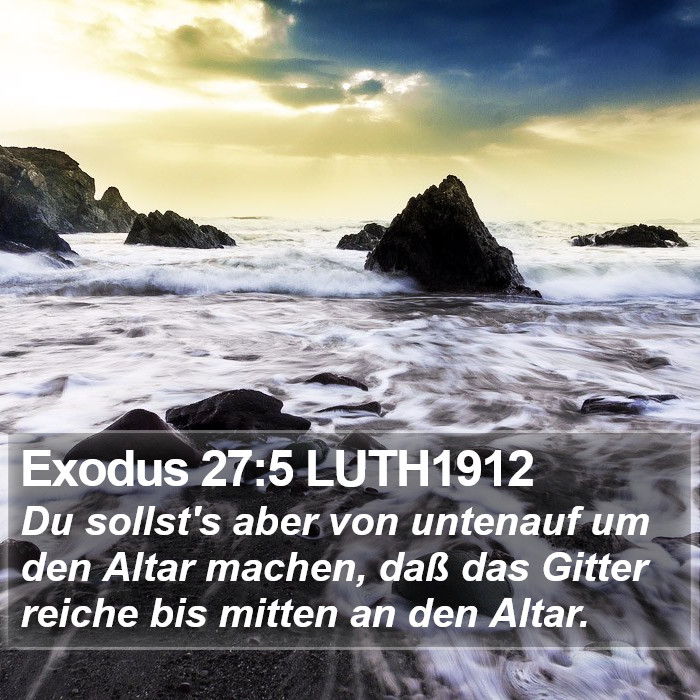 Exodus 27:5 LUTH1912 Bible Study