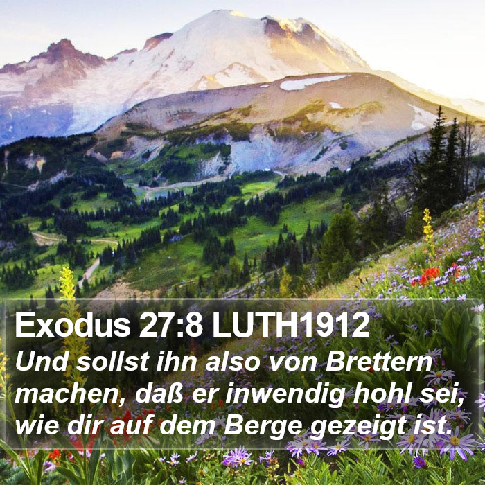 Exodus 27:8 LUTH1912 Bible Study