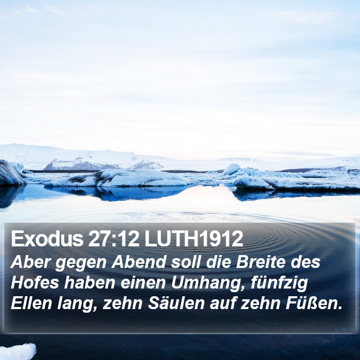 Exodus 27:12 LUTH1912 Bible Study