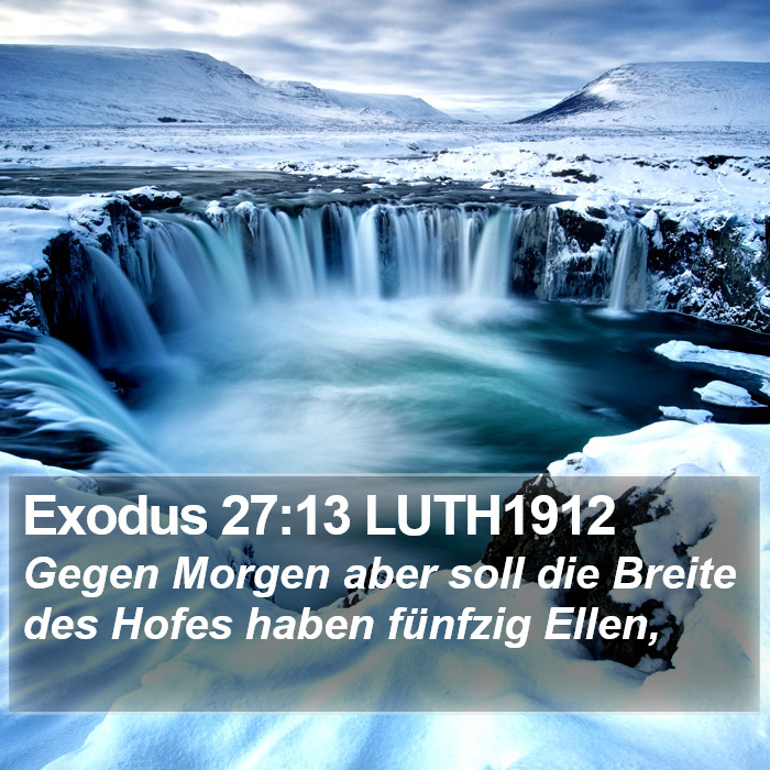 Exodus 27:13 LUTH1912 Bible Study