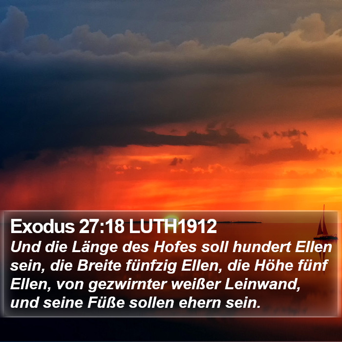 Exodus 27:18 LUTH1912 Bible Study