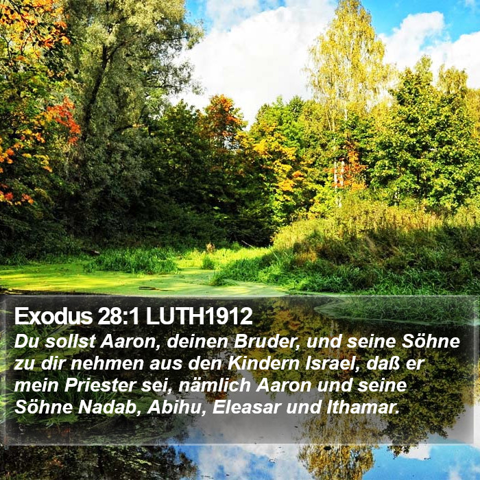 Exodus 28:1 LUTH1912 Bible Study