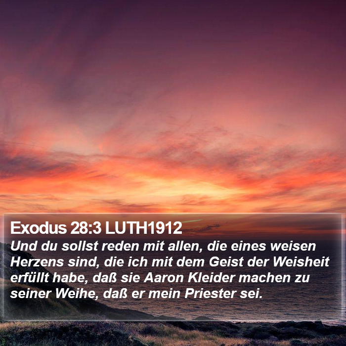 Exodus 28:3 LUTH1912 Bible Study