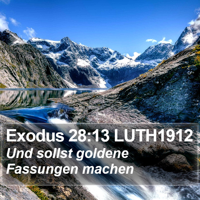 Exodus 28:13 LUTH1912 Bible Study