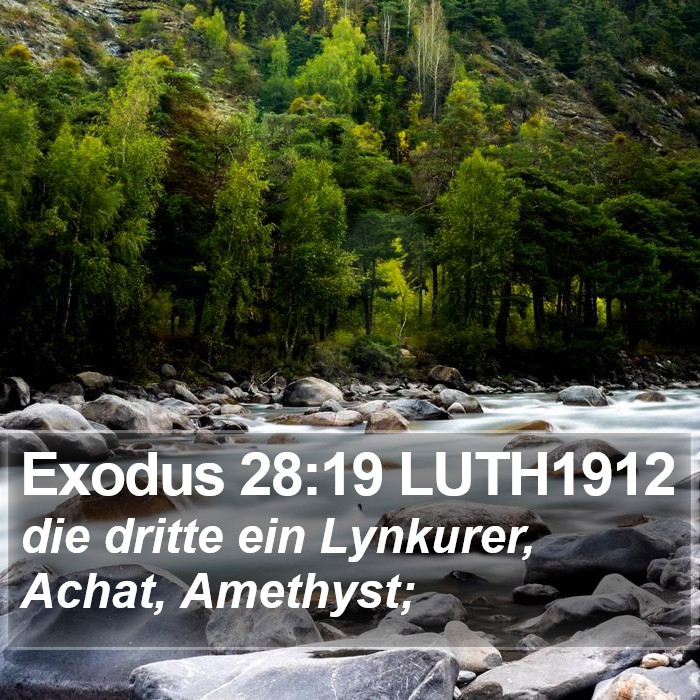 Exodus 28:19 LUTH1912 Bible Study