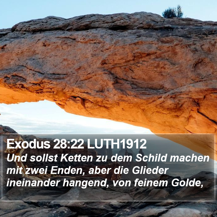 Exodus 28:22 LUTH1912 Bible Study