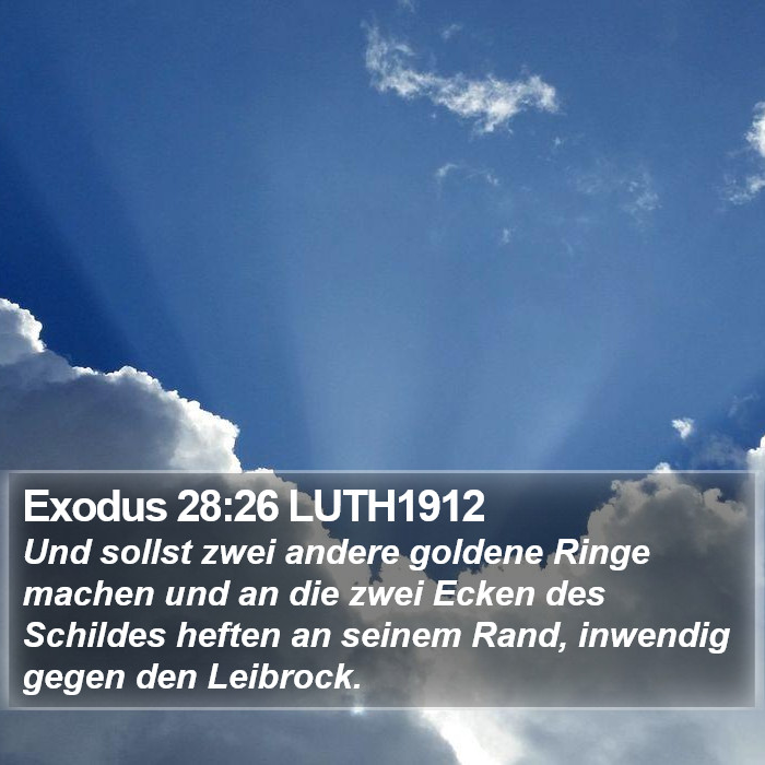 Exodus 28:26 LUTH1912 Bible Study