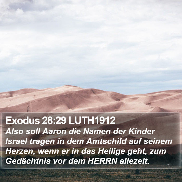 Exodus 28:29 LUTH1912 Bible Study