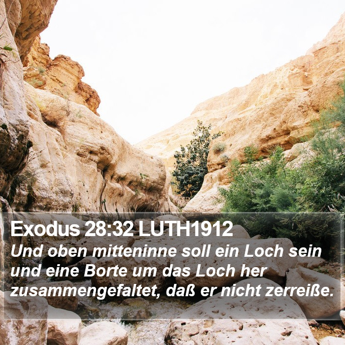 Exodus 28:32 LUTH1912 Bible Study