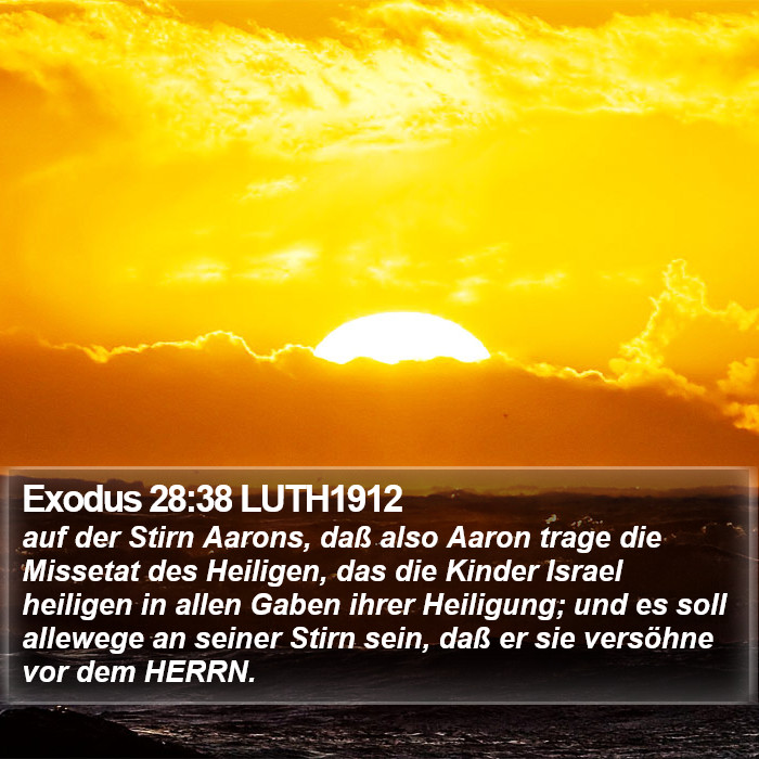 Exodus 28:38 LUTH1912 Bible Study