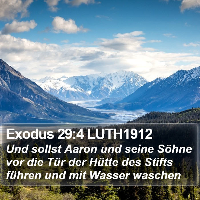 Exodus 29:4 LUTH1912 Bible Study