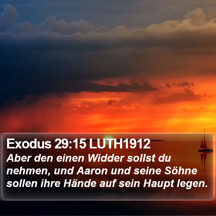 Exodus 29:15 LUTH1912 Bible Study