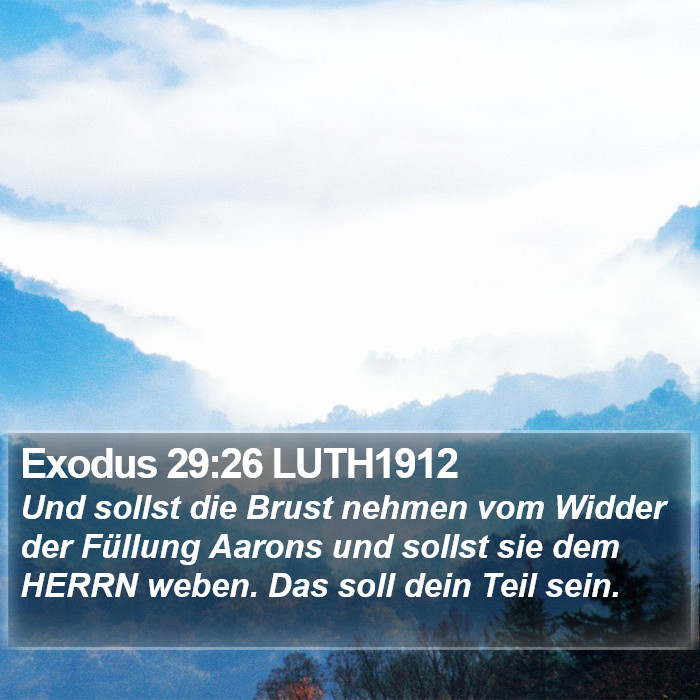 Exodus 29:26 LUTH1912 Bible Study