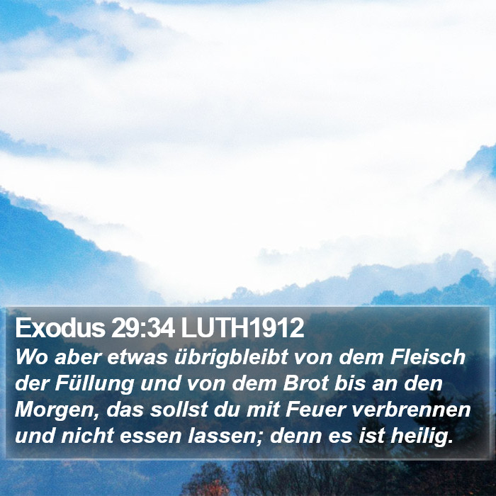 Exodus 29:34 LUTH1912 Bible Study