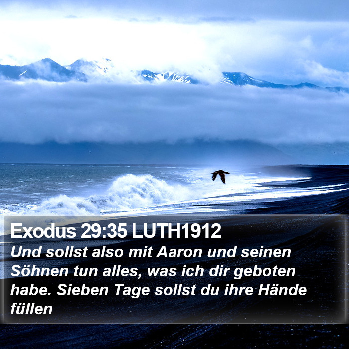 Exodus 29:35 LUTH1912 Bible Study