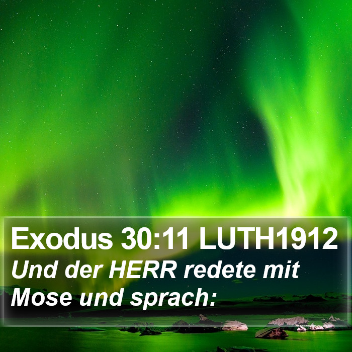 Exodus 30:11 LUTH1912 Bible Study