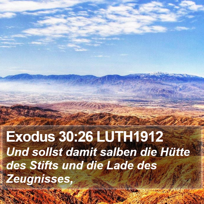 Exodus 30:26 LUTH1912 Bible Study