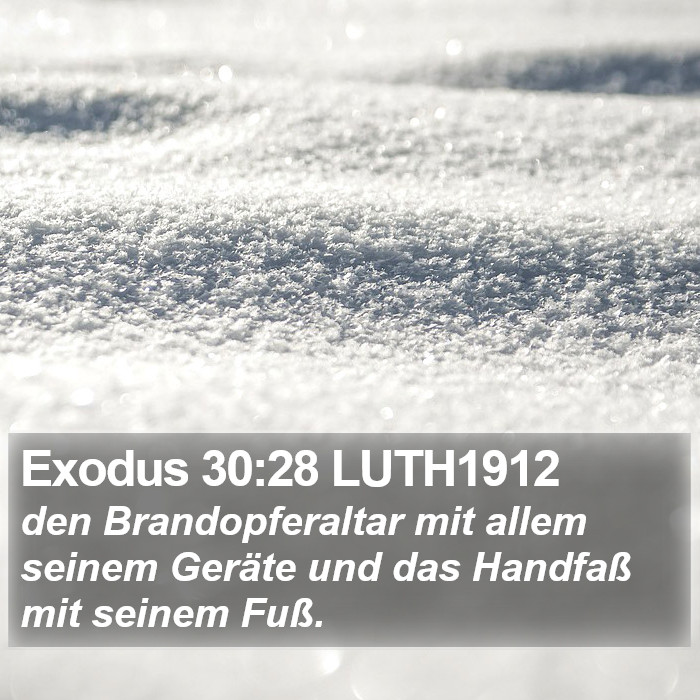 Exodus 30:28 LUTH1912 Bible Study