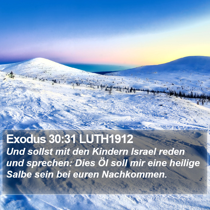 Exodus 30:31 LUTH1912 Bible Study