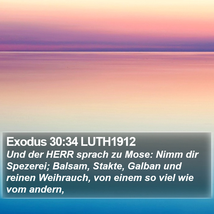 Exodus 30:34 LUTH1912 Bible Study