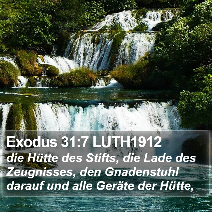 Exodus 31:7 LUTH1912 Bible Study