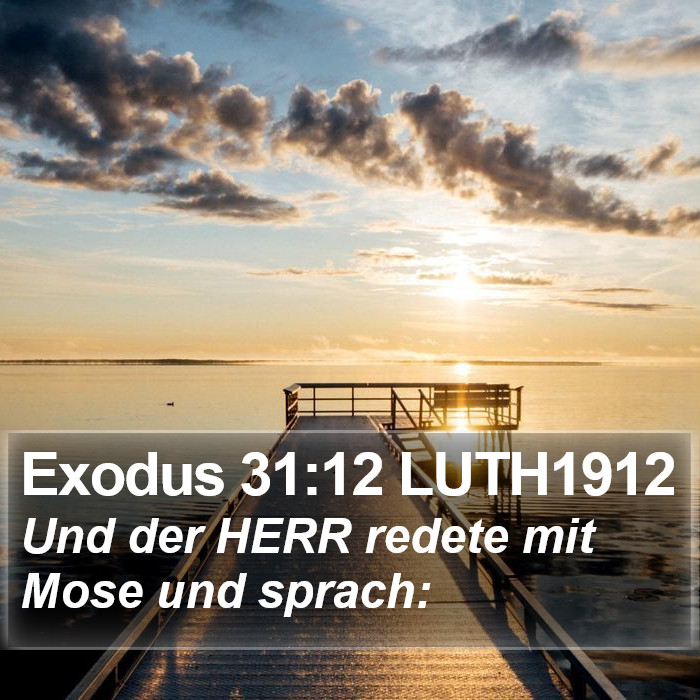 Exodus 31:12 LUTH1912 Bible Study