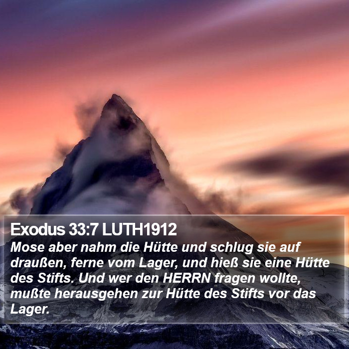 Exodus 33:7 LUTH1912 Bible Study