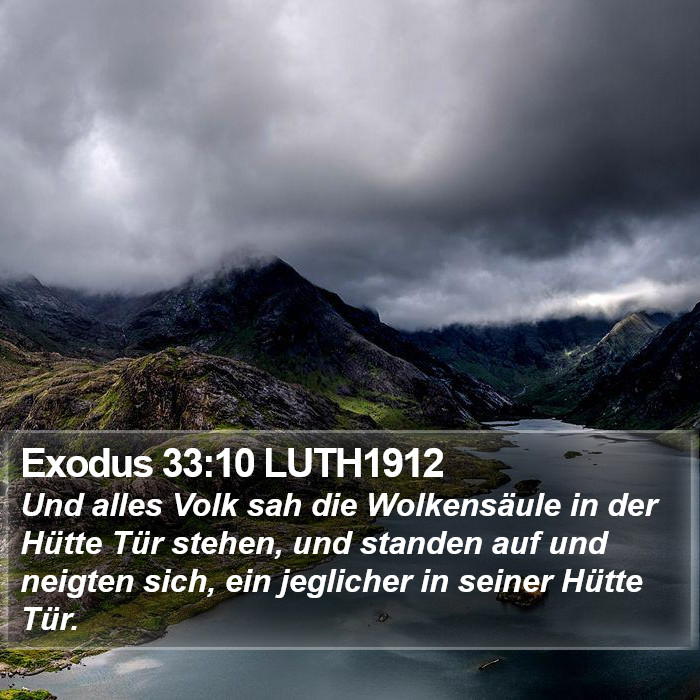 Exodus 33:10 LUTH1912 Bible Study