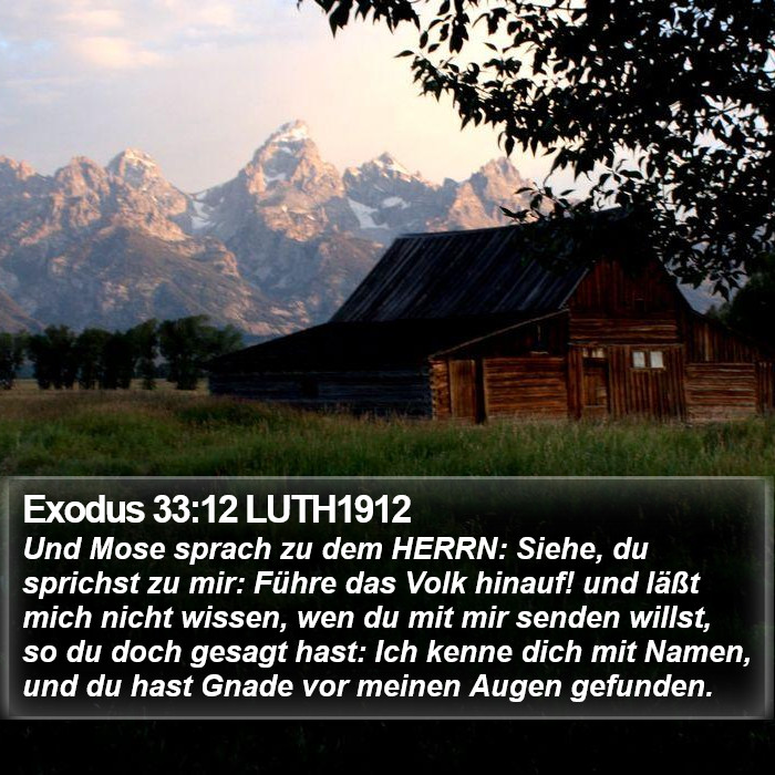 Exodus 33:12 LUTH1912 Bible Study