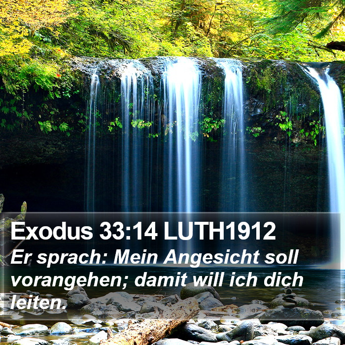 Exodus 33:14 LUTH1912 Bible Study