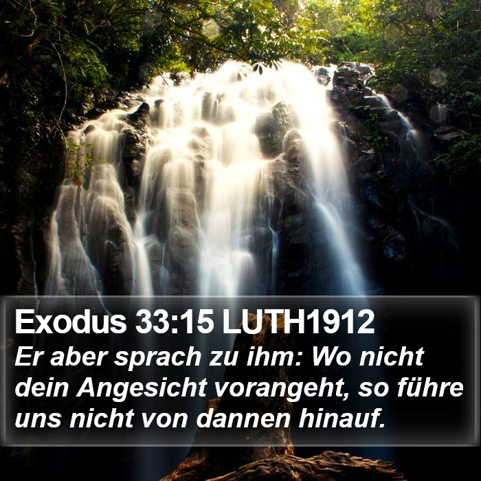 Exodus 33:15 LUTH1912 Bible Study
