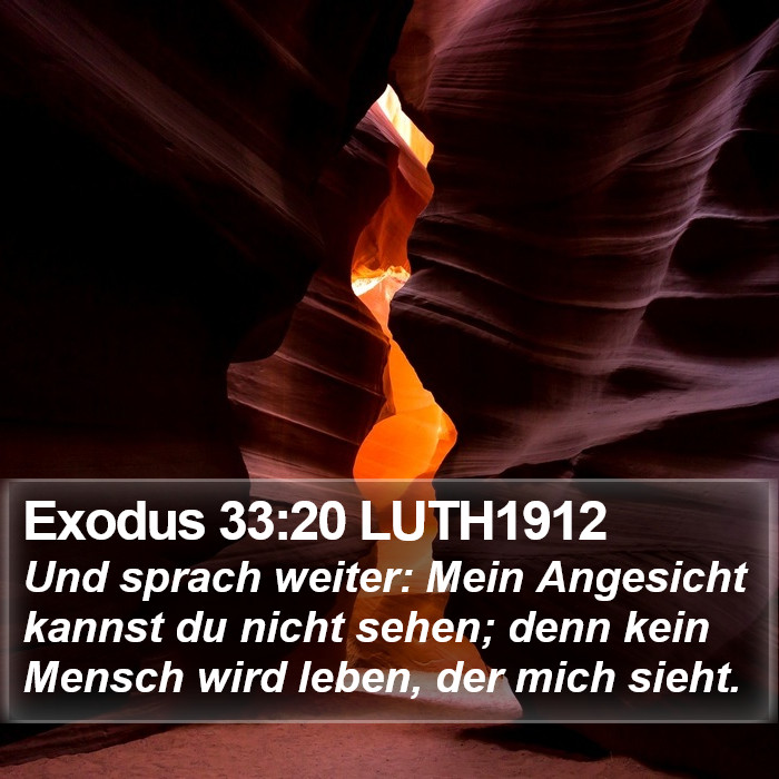 Exodus 33:20 LUTH1912 Bible Study