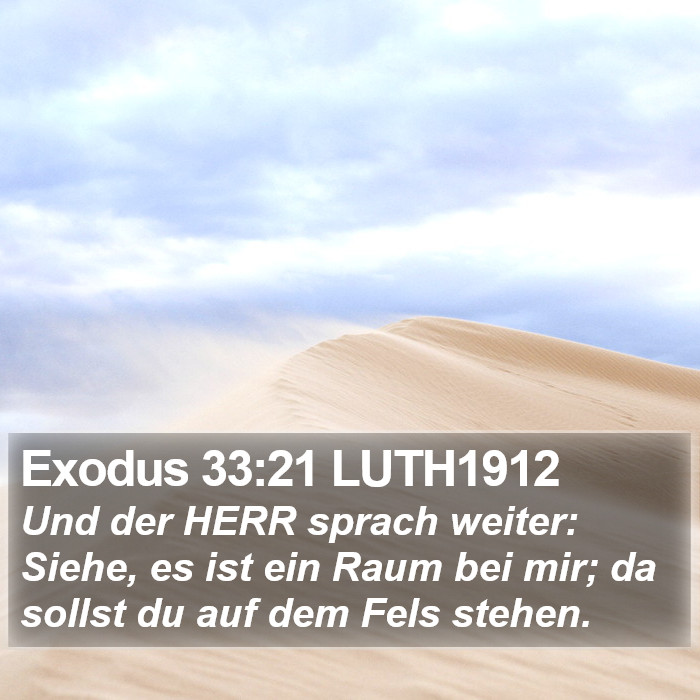 Exodus 33:21 LUTH1912 Bible Study