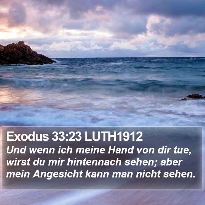 Exodus 33:23 LUTH1912 Bible Study