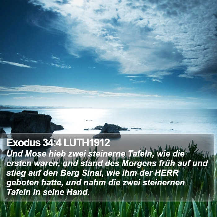 Exodus 34:4 LUTH1912 Bible Study