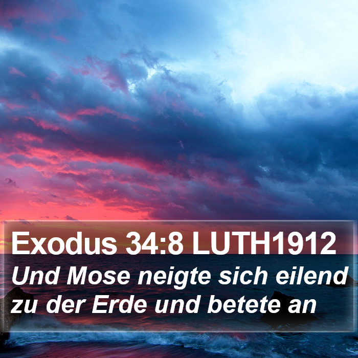 Exodus 34:8 LUTH1912 Bible Study