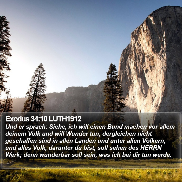 Exodus 34:10 LUTH1912 Bible Study