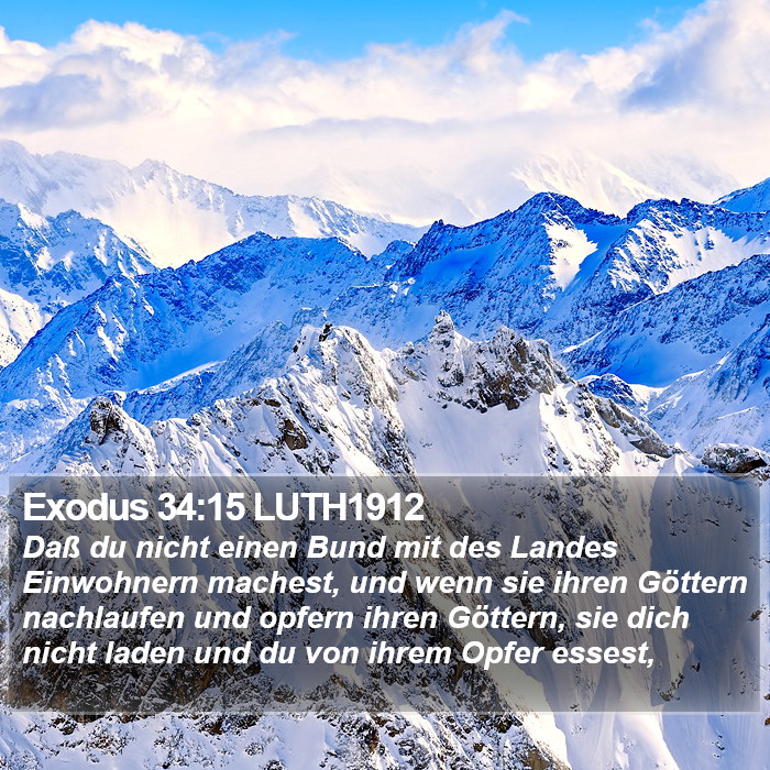 Exodus 34:15 LUTH1912 Bible Study