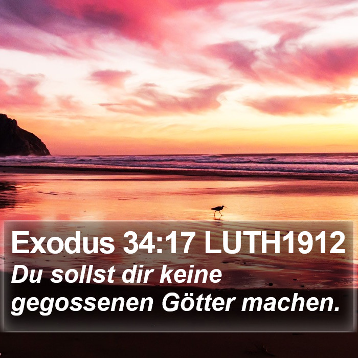 Exodus 34:17 LUTH1912 Bible Study